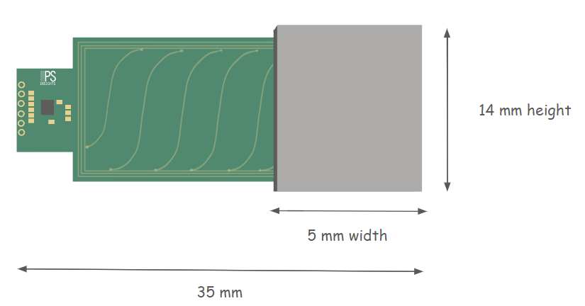Linear inductive position sensor render